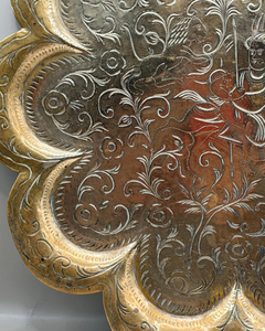 Assiettes de présentation en laiton les plus vendues pour mariages, banquets et événements festifs, décoration intérieure à prix de gros - Product Image 5