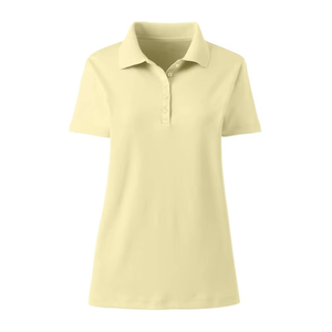 Nouvelle Arrivée T-shirt Polo Femme Séchage Rapide 100% Coton Motif Uni Unique Tissu Tricoté Coupe Ajustée OEM/ODM Logo Personnalisé - Product Image 2