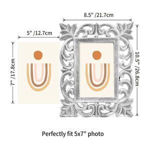 Marcos de Fotos Modernos Minimalistas de MDF, Hechos a Mano, Ecológicos, Ligeros, con Acabado Liso, para Exhibición en Mesa, de Brownwood Handicrafts - Product Image 3