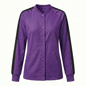 Chaqueta Médica para Mujer, Directo de Fábrica, con Cierre de Broches, Uniforme Médico, para Enfermeras de Hospital, Diseño Personalizado, Precio al por Mayor OEM - Product Image 6