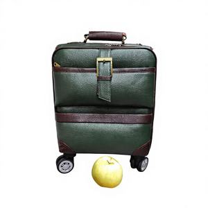 Sac à roulettes en cuir de luxe de haute qualité, cuir écologique, diamant, poignée réglable en hauteur, idéal pour les voyages - Product Image 1