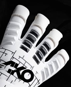 ถุงมือผู้รักษาประตูคุณภาพพรีเมียมแบบมืออาชีพ ปี 2026 โลโก้แบบฉีด 3 มิติ ระบายอากาศได้ดี ยางคุณภาพสูง พร้อม Ako - Product Image 2