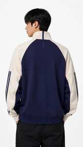 ONETEN APPAREL Sweat-shirt polaire pour homme à col montant imprimé, manches classiques, coupe oversize, décontracté, pour l'hiver - Product Image 4