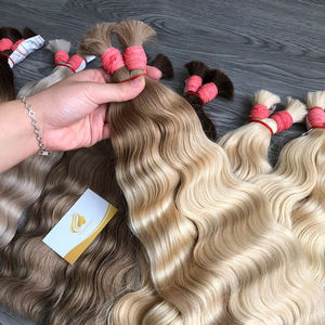 Extensiones de Cabello Humano Virgen Remy 100% Sin Procesar de Alta Calidad, Estilo Ondulado, Doble Trama a Máquina, 8-32 Pulgadas, Todos los Colores, Vietnam - Product Image 1