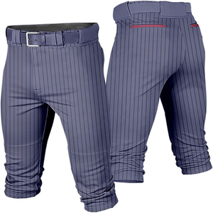 Men's Striped Sleeveless Baseball/Softball Pants Heat-Transfer Printed Moisture Wicking Polyester <b>Belt</b> Closure Pockets Summer - Product Image 1