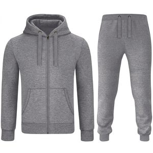 Conjunto Deportivo con Capucha de Primera Calidad para Hombre, Ropa Deportiva Ligera para Correr con Diseño de Cremallera Completa - Product Image 1