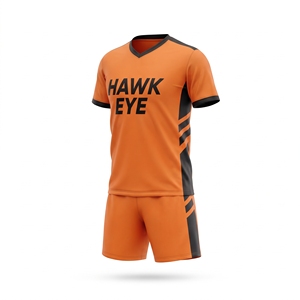 Ensemble d'uniformes de football personnalisés, maillot de football à manches courtes, vêtements de sport d'équipe, vêtements de football en gros - Product Image 5