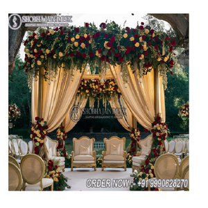 Classical Durable Fiber Reinforced Plastic Any Color Outdoor <b>Wedding</b> Mandap Setup with Custom Packaging Shobha Jain Impex Brand - Product Image 1
