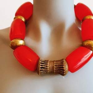 Collier en résine et bois de designer, accessoires de mode en cristal de qualité supérieure pour bijoux - Product Image 4