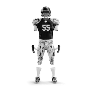 Custom High Quality 100% Polyester American Football Uniforms Sublimated Team Jerseys Breathable Quick-Dry Fabric Custom-Fit - Product Image 5