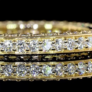 Anillo de Diamantes Redondos Brillantes Clásicos con Certificación IGI de 1.25 CT, Banda de Micropavé de 3 Lados, Joyería Fina para Mujer, Fabricante - Product Image 3