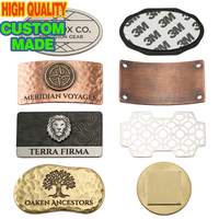 Badge métallique personnalisé en relief 3D avec logo lion, plaque nominative en alliage de zinc gaufré, étiquette adhésive pour boîte à vin haut de gamme, marquage de produits sportifs
