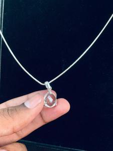 German Silver Smooth Snake Chain with <b>Crystal</b> Necklace <b>Top</b> Quality Best price Handcraft Wholesale Gemstone - Product Image 4