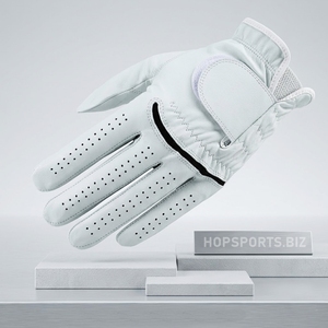 Guantes de golf con marcador de bola y logotipo personalizado, guantes de cuero genuino con agarre de cuero Cabretta, guantes de golf para mano izquierda, los más vendidos - Product Image 1
