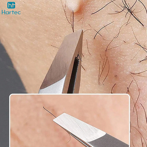 Pinzas de Cejas de Acero Inoxidable con Punta Inclinada, Herramienta de Maquillaje de Alta Precisión para Depilación, Extensión de Pestañas y Vello Facial - Product Image 6