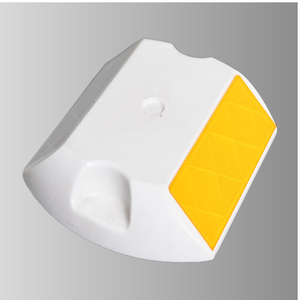 DM500 <b>White</b> High Visibility Reflective Road Stud Cat Eye ABS Pavement <b>Marker</b> for Traffic Safety - Product Image 2