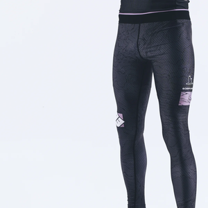 กางเกง MMA Spats Jiu Jitsu แบบสั่งทำขายส่งสำหรับผู้ชาย ผ้าเนื้อเดียว BJJ Grappling ความยาวเต็มตัว เอวยางยืดสูง แห้งเร็ว - Product Image 2