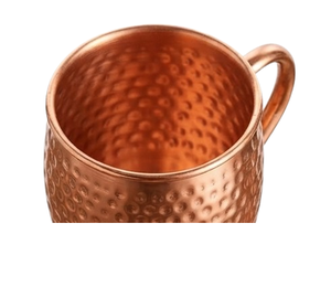 Mug en cuivre martelé, ustensile de cuisine, taille moyenne, pour servir de l'eau, finition en cuivre pur - Product Image 6