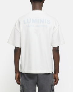 T-shirts d'été pour hommes de haute qualité, coupe oversize, anti-plis, 100% coton, grammage lourd, luxe, épaules tombantes, vierges, vente en gros - Product Image 2