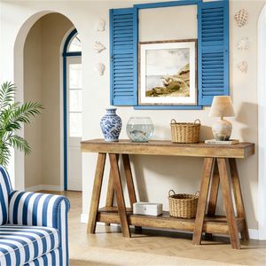 Two-Level Storage Console <b>Table</b> As <b>Sofa</b> <b>Side</b> <b>Table</b> Entrance <b>Table</b> or Corridor <b>Table</b> - Product Image 3