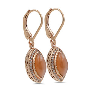 Handmade Marquise Shape Natural Gemstone 925 Sterling Silver Dangle Earrings Women Fine Jewelry - Product Image 2