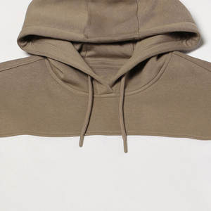 Full Zipper Pullover <b>Hoodie</b> Custom Logo Men's 2 Tone 100% Cotton Winter Solid <b>Fleece</b> <b>Hoodies</b> & Sweatshirts - Product Image 5