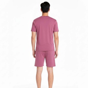 Summer Outfit Men's Shorts Sets T-Shirt Custom Logo Customized Design Color Casual 100% Cotton Jersey Fabric - Product Image 3