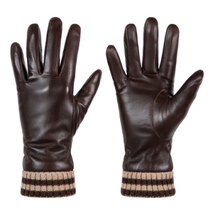 Men’s Soft Goatskin Leather <b>Gloves</b> – Premium Winter Wear, <b>Touchscreen</b> Friendly, Outdoor Performance - Product Image 2