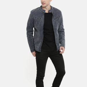 Pocket Style Windproof Outfit <b>Men</b> <b>Leather</b> <b>Jacket</b> Long Sleeved Regular Fit <b>Men</b> <b>Leather</b> <b>Jacket</b> - Product Image 4