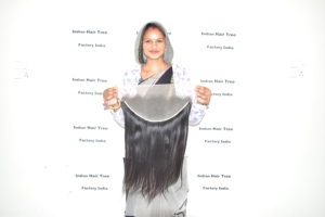 Cheveux Humains Indiens de Qualité Supérieure 100% Naturels, Frontal Lisse 13x6, Ondulation Profonde Soyeuse, Double Trame Faite à la Machine, Remy - Product Image 5