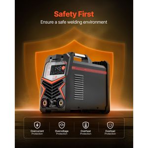 Saldatrice TIG 3 in 1 205A con Ampio Display LED per Saldatura TIG DC, TIG Pulsato DC e MMA a Elettrodo, Doppia Tensione 110/220V - Product Image 4
