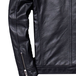 Veste d'hiver décontractée unisexe en cuir de vachette véritable OEM ODM de qualité supérieure, imperméable, respirante, séchage rapide, col montant - Product Image 5