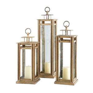 Farol de Metal Chapado en Oro Más Vendido con Cristal Transparente, Decoración de Iluminación para Mesa de Navidad, Disponible a Precios Bajos - Product Image 1