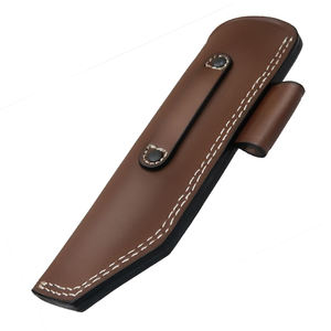 Étui à couteau en cuir artisanal pour le camping, la chasse, la pêche et les couteaux de cuisine, avec fixation robuste à la ceinture - Product Image 2