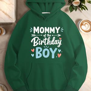 MOMMY of the Birthday BOY sweats à capuche décontractés pour femmes - Product Image 2