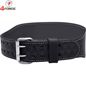 Premium Leather Powerlifting Belt Gym Training Belt Heavy Duty Adjustable Back Support Factory OEM Custom Logo Supplier - Product Image 4