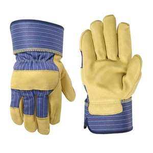 Gants de travail en cuir de vachette grainé de haute qualité, résistants à la chaleur, pour la sécurité industrielle, le travail de la construction, le jardinage et les tâches domestiques - Product Image 1
