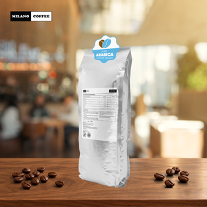 เมล็ดกาแฟอาราบิก้าแท้คั่วอ่อน 1 กก. ยี่ห้อมิลาโน่ คอฟฟี่ แพ็ค - Product Image 1