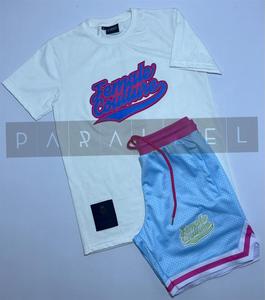 Ensembles de T-shirts décontractés élégants pour hommes, imprimés avec des slogans, en tricot, séchage rapide, 100% polyester, vente en gros - Product Image 5