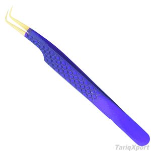 Meilleures pinces à épiler professionnelles de haute qualité personnalisables pour extensions de cils, pointe droite et lisse, en acier inoxydable, 10 mm - Product Image 3