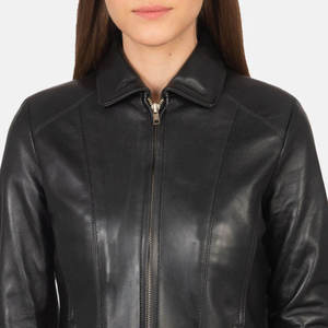 Women Premium Genuine Leather <b>Jacket</b> Soft Supple Classic Tailored Fit Comfortable <b>Casual</b> Winter Breathable Quick Dry Stand - Product Image 6