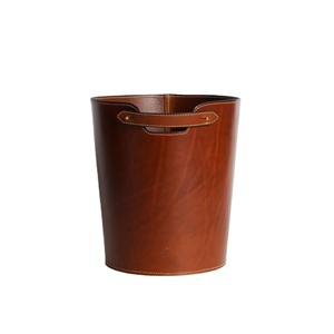 Poubelle en cuir pour bureau, écologique, style américain, bac à déchets secs, poubelle décorative, prix abordable - Product Image 1