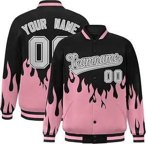 Chaqueta Varsity de Béisbol Personalizada para Hombre, de Alta Calidad, OEM ODM, con Mangas de Cuero y Bordado Chenille - Product Image 4