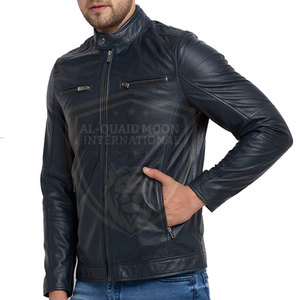 Wholesale <b>Cheap</b> Price Men Leather <b>Jacket</b> Top Manufacturer Premium Quality Men Leather <b>Winter</b> <b>Jacket</b> - Product Image 3