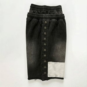 Pantalones Cortos Casuales de Doble Cinturón para Hombre, Estilo Urbano, de Algodón, Ajustables, Transpirables y Cómodos, de Alta Venta - Product Image 3