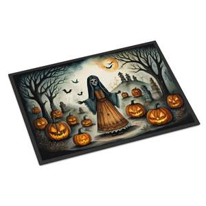 La Llorona Squelette Spooky Halloween Paillasson antidérapant lavable à poils bas 24H X 36W pour entrée intérieure et extérieure Tapis de porte d'entrée - Product Image 1