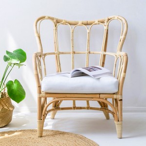Silla de salón de mimbre natural hecha a mano, sofá individual, sillas para exteriores, mobiliario hecho en Vietnam - Product Image 1