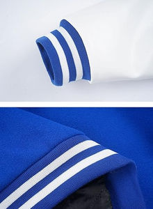 เสื้อแจ็คเก็ตเบสบอลวินเทจสไตล์วิทยาลัยสำหรับผู้ชาย แบบชิคาโกบูลส์ คอตั้ง ปักโลโก้ด้านหน้า ผ้าฝ้าย 100% เสื้อคลุมสำหรับฤดูหนาว - Product Image 6