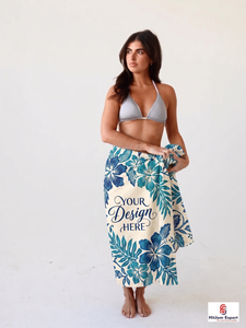 Pareo Hawaiano Personalizado con Estampado Polinesio, Ligero, para Playa, Ropa Tropical para Resort, Proveedor de Telas OEM ODM - Product Image 2