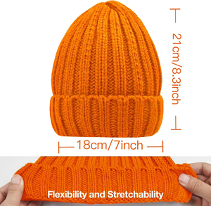 New Latest Arrival Top Quality Winter Unisex Beanie Caps / Winter <b>Warm</b> Ribbed Knitted Winter Outdoor Beanie Caps <b>Warm</b> Knit - Product Image 3
